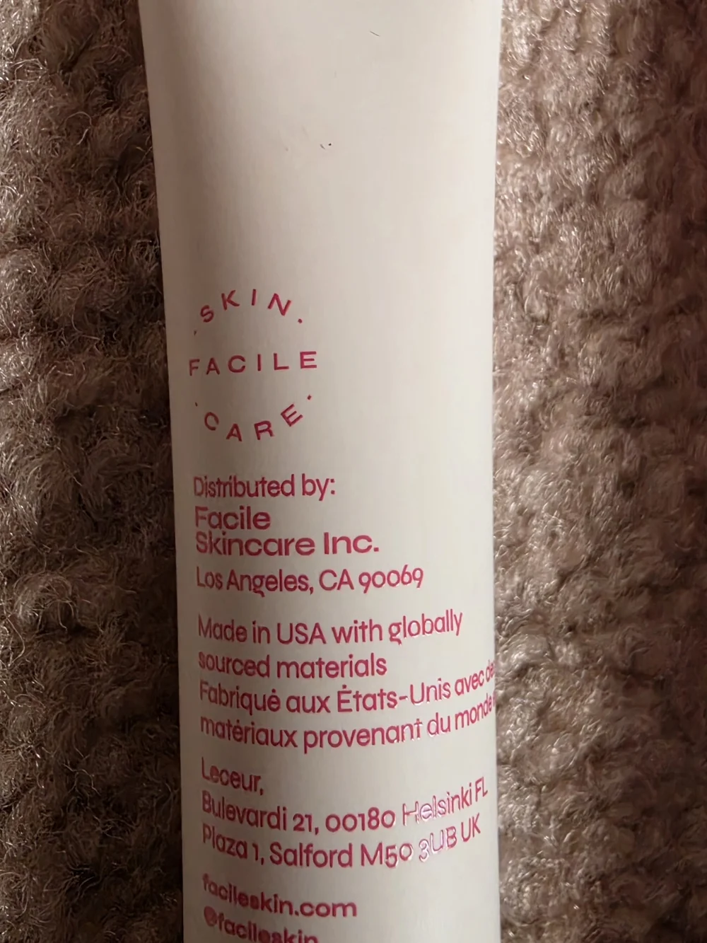 Facile Lip Jelly Tint Lip Treatment .5fl Oz Rose Pink $14 NIB